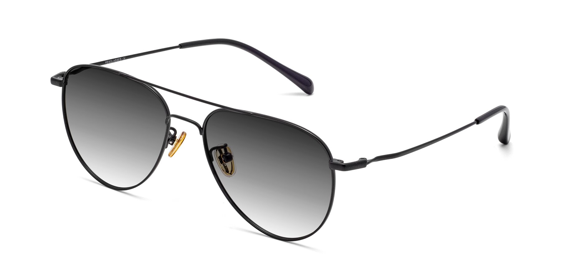 Angle of Hindley in Black with Gray Gradient Lenses