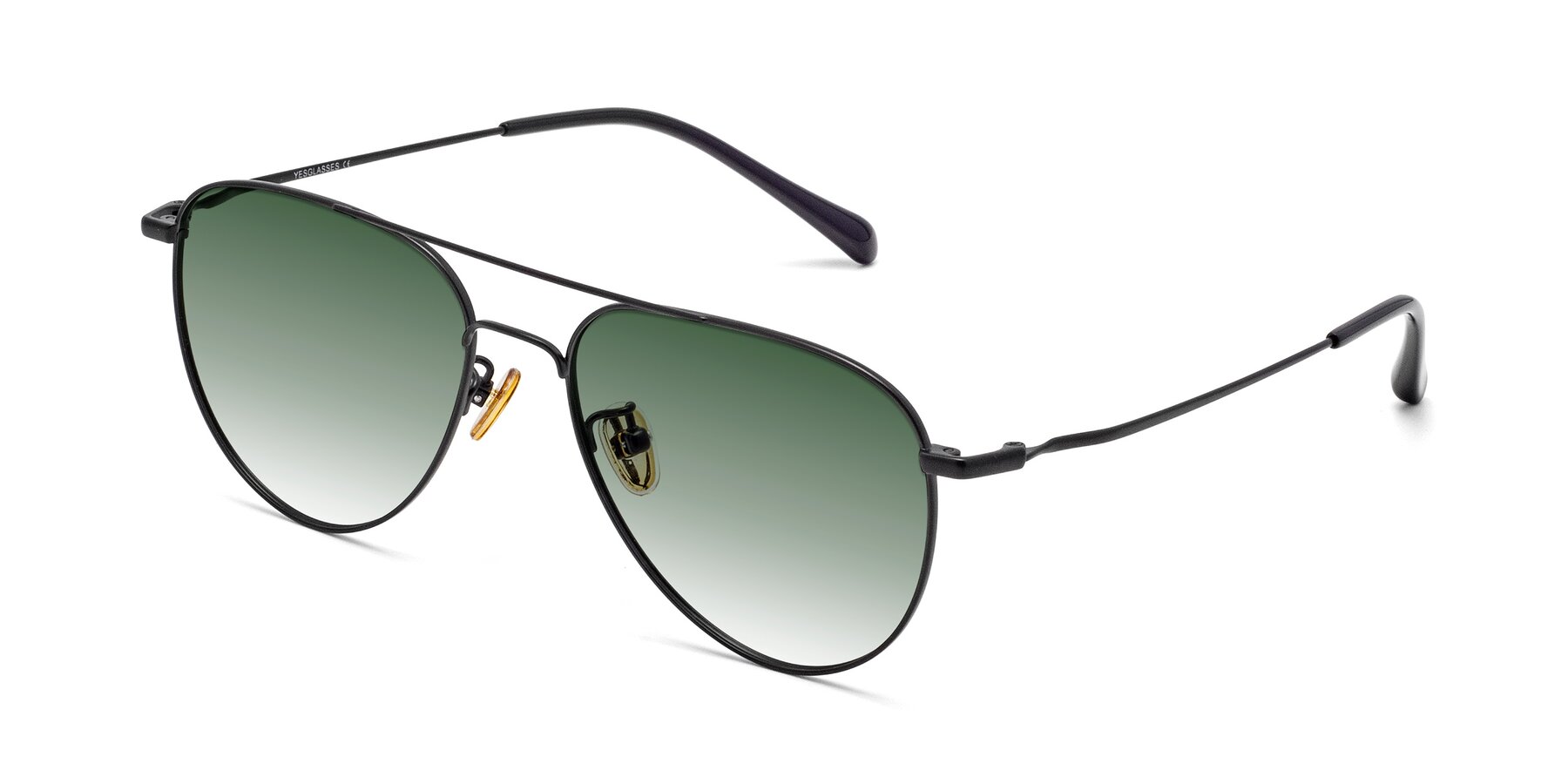 Angle of Hindley in Black with Green Gradient Lenses