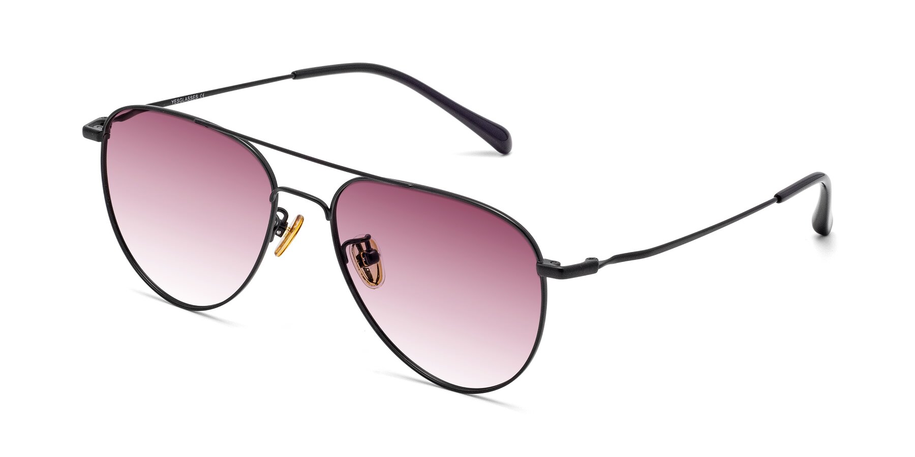 Angle of Hindley in Black with Wine Gradient Lenses