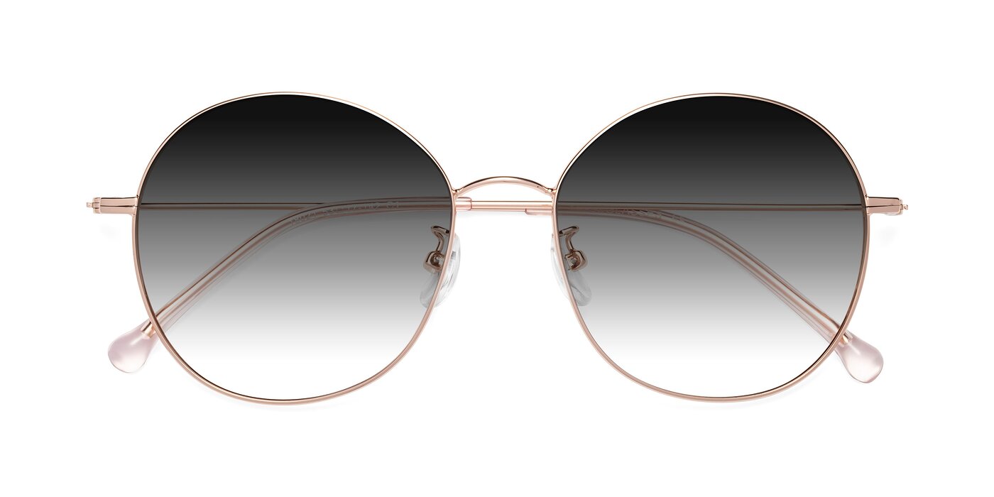 Dallas - Rose Gold Gradient Sunglasses