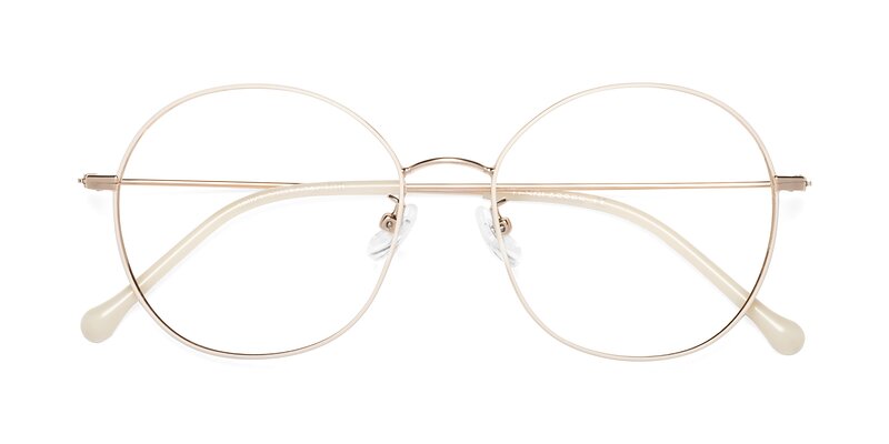 Dallas - White / Gold Eyeglasses