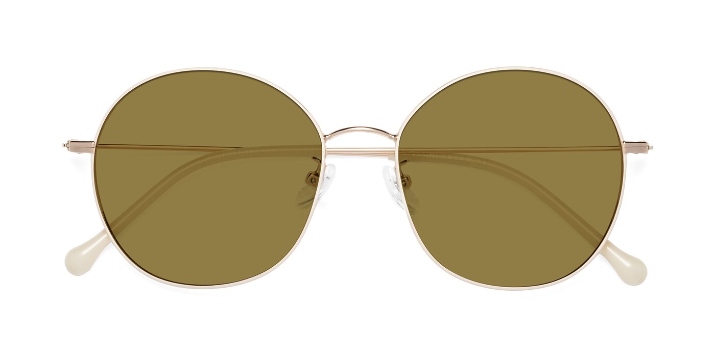 Dallas - White / Gold Polarized Sunglasses