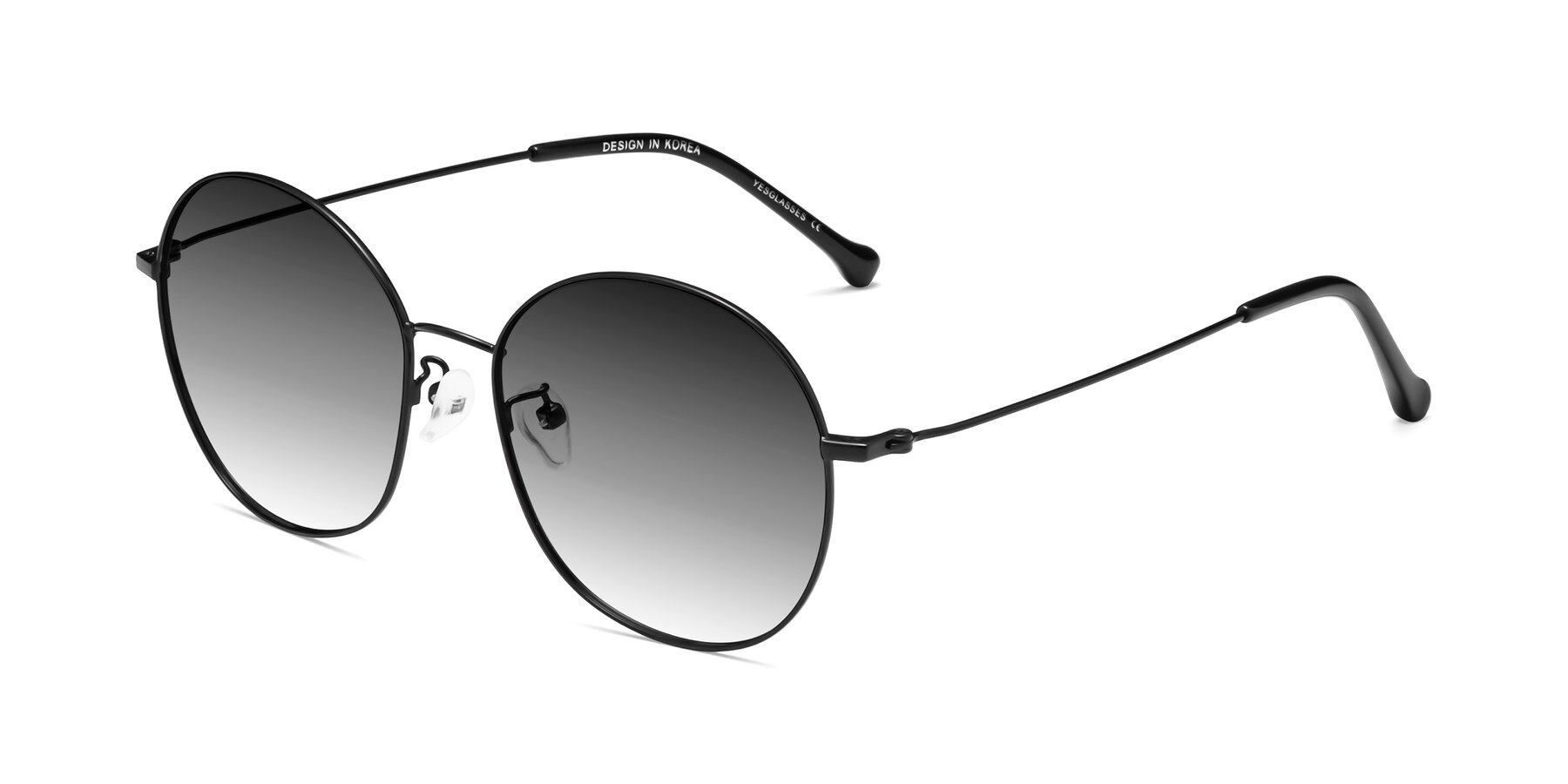 Angle of Dallas in Black with Gray Gradient Lenses