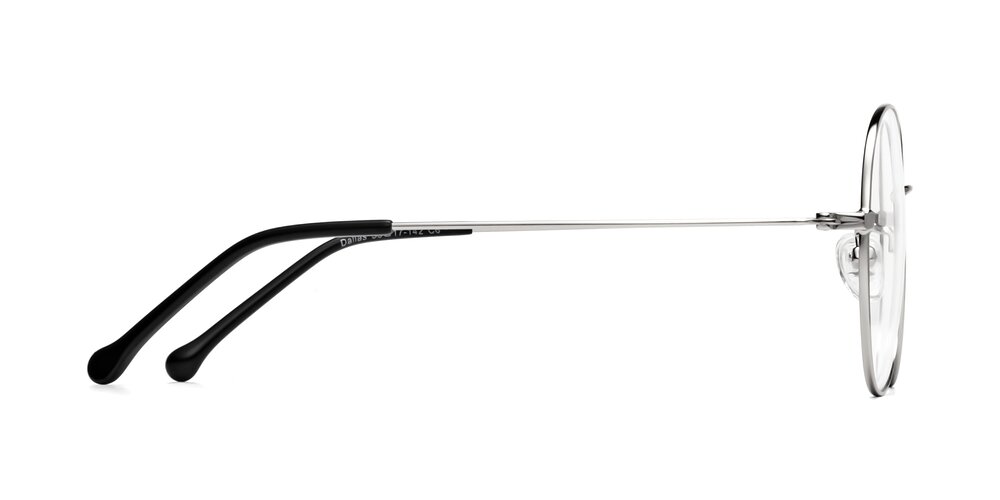 Silver Grandpa Oversized Round Eyeglasses Dallas