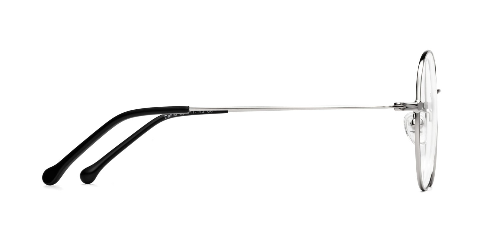 Silver Grandpa Oversized Round Eyeglasses Dallas