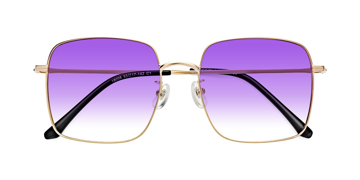 Billie - Gold Gradient Sunglasses