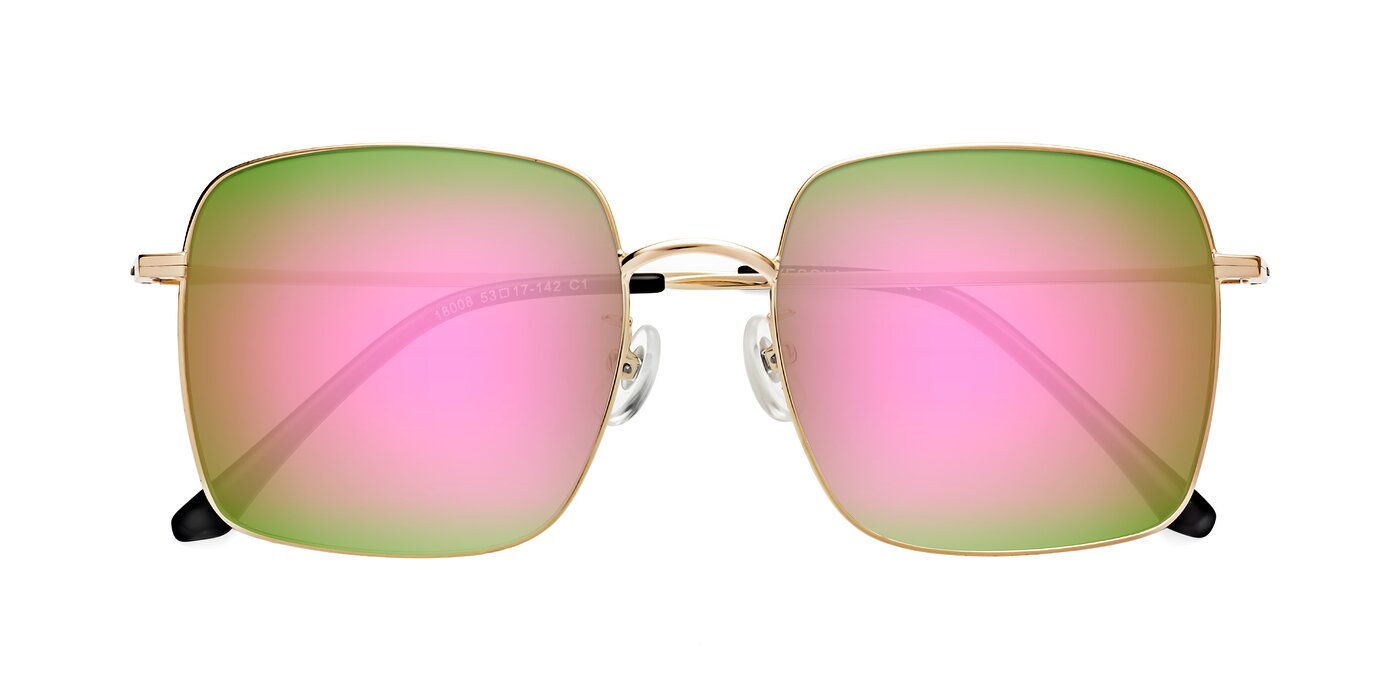 Billie - Gold Flash Mirrored Sunglasses