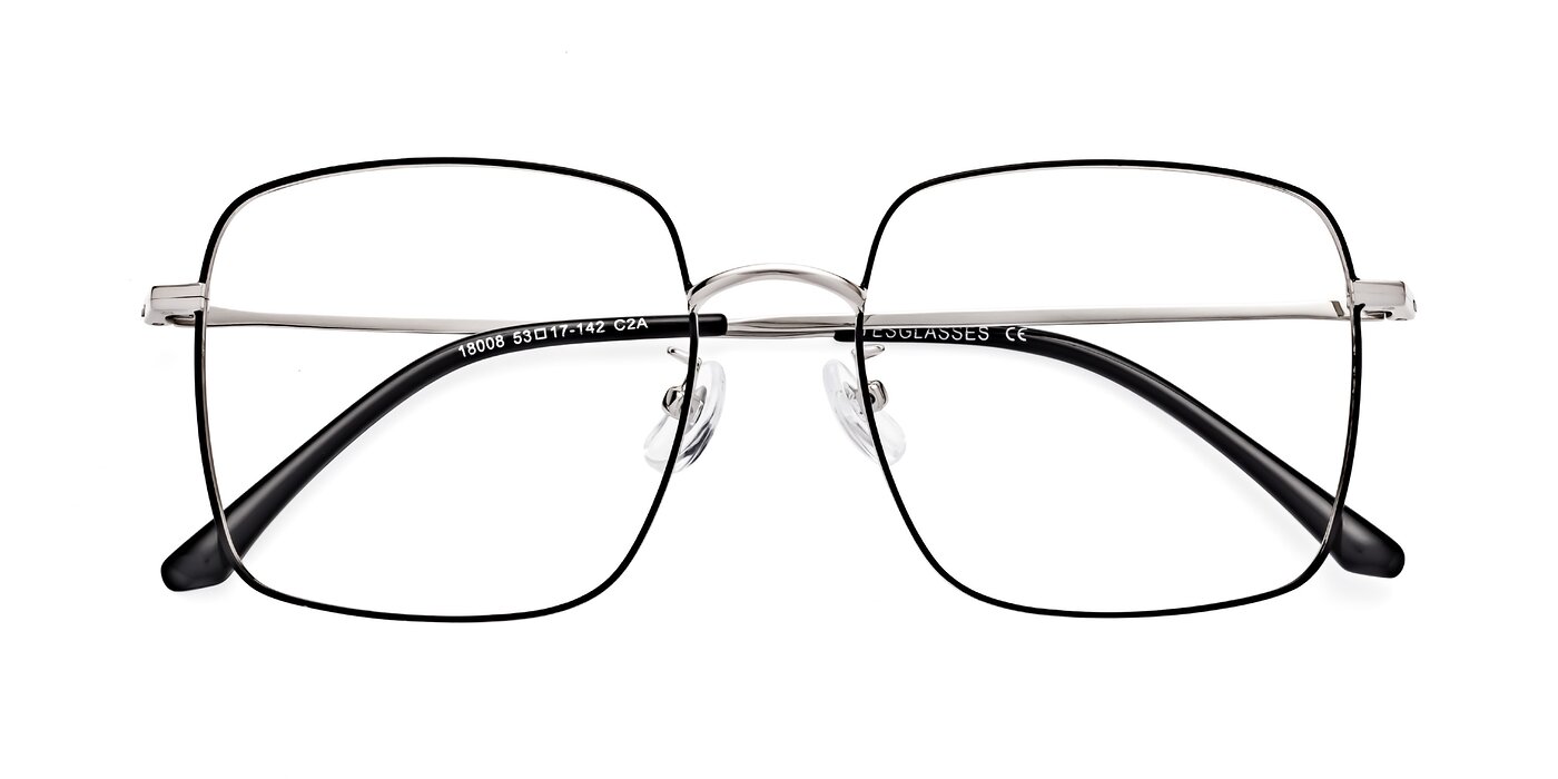 Billie - Black / Silver Reading Glasses