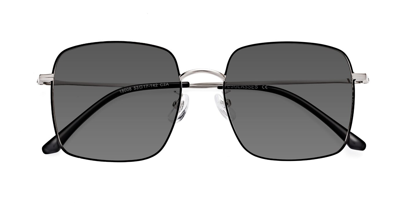 Billie - Black / Silver Tinted Sunglasses