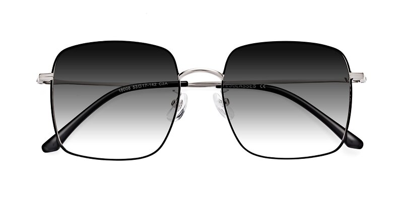 Billie - Black / Silver Gradient Sunglasses