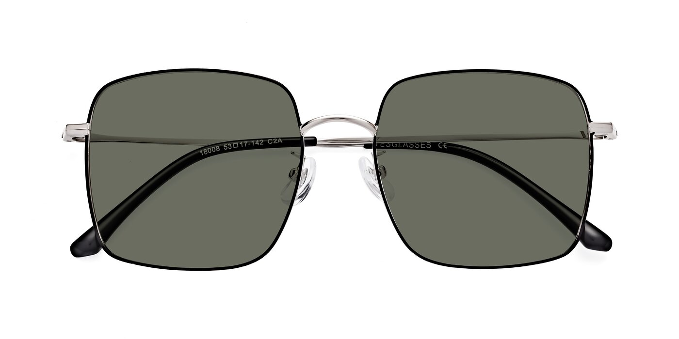 Billie - Black / Silver Polarized Sunglasses