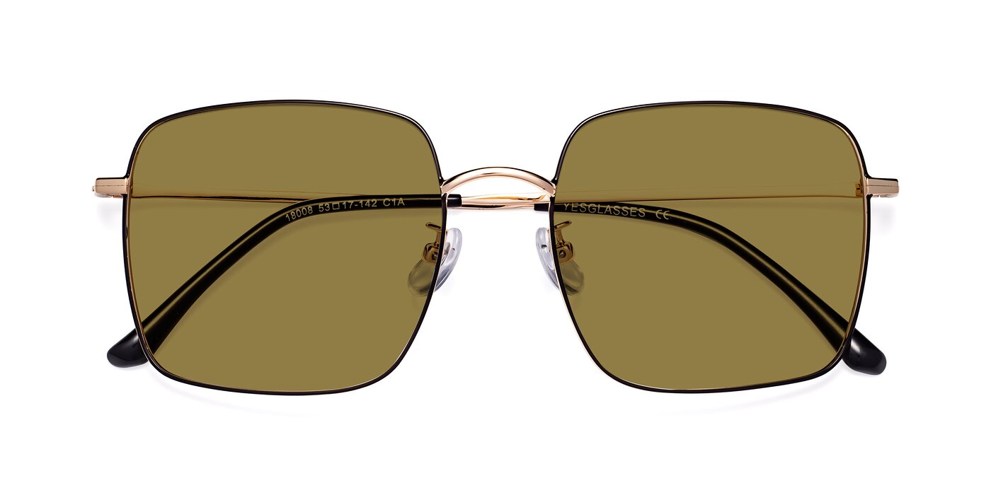 Billie - Black / Gold Polarized Sunglasses