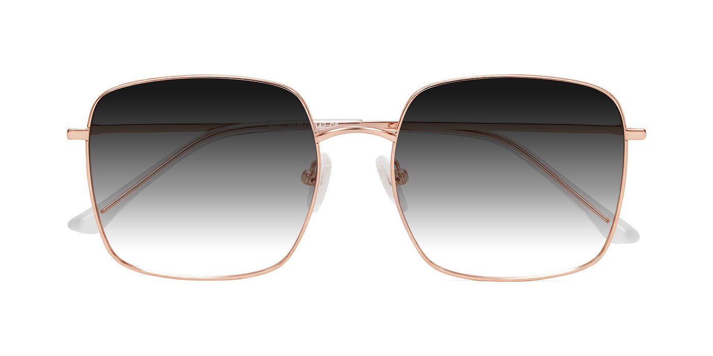 Billie - Rose Gold Gradient Sunglasses