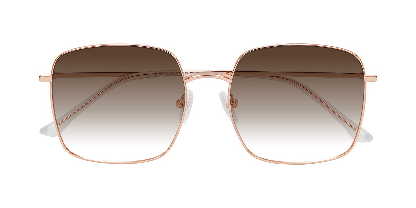 Billie - Rose Gold Gradient Sunglasses