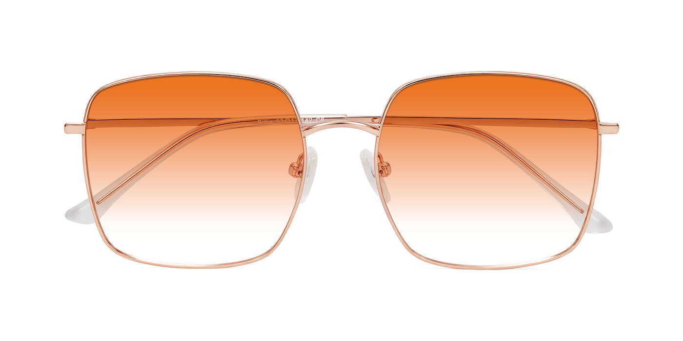 Billie - Rose Gold Gradient Sunglasses