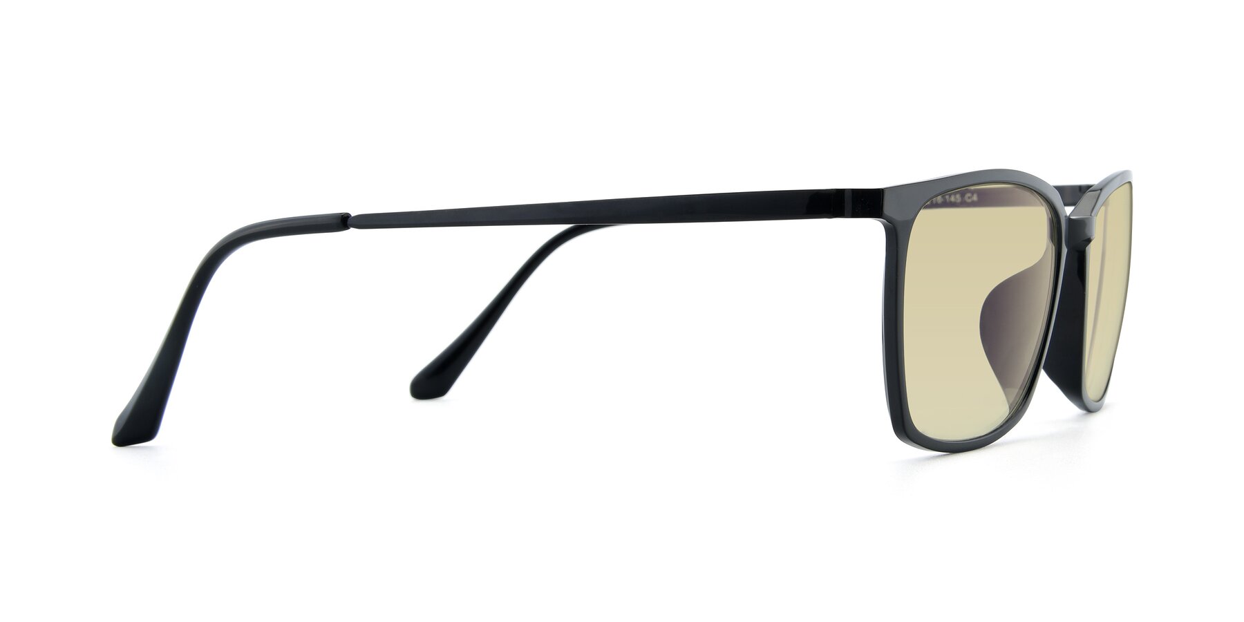 Side of XC-5009 in Black with Light Champagne Tinted Lenses