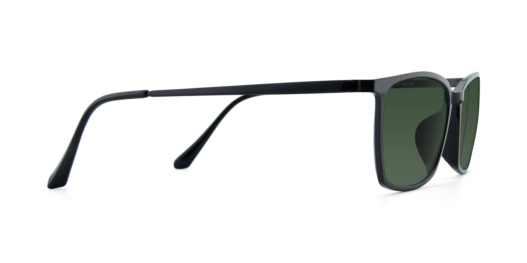 Side of XC-5009 in Black with Green Tinted Lenses