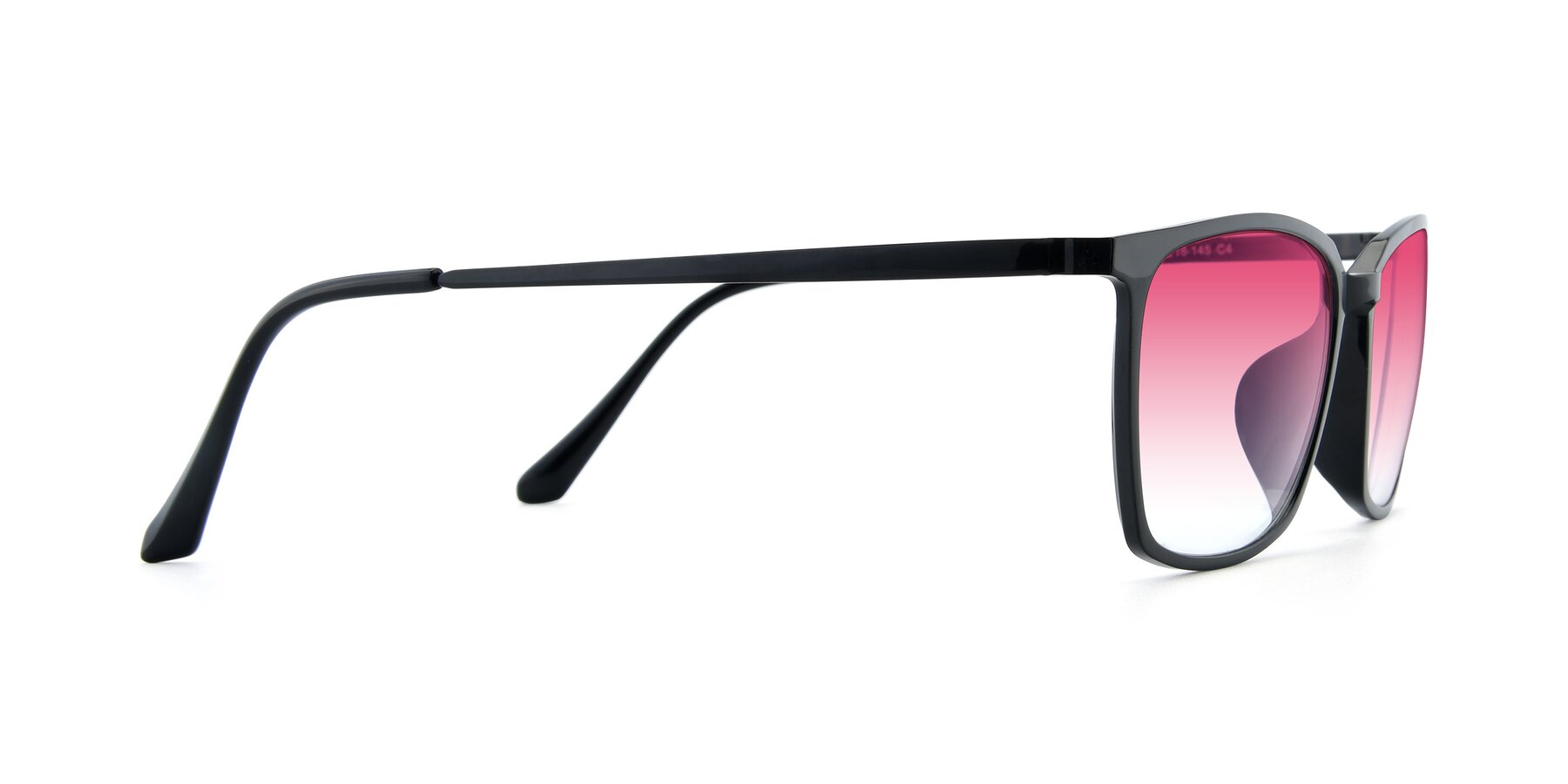 Side of XC-5009 in Black with Pink Gradient Lenses