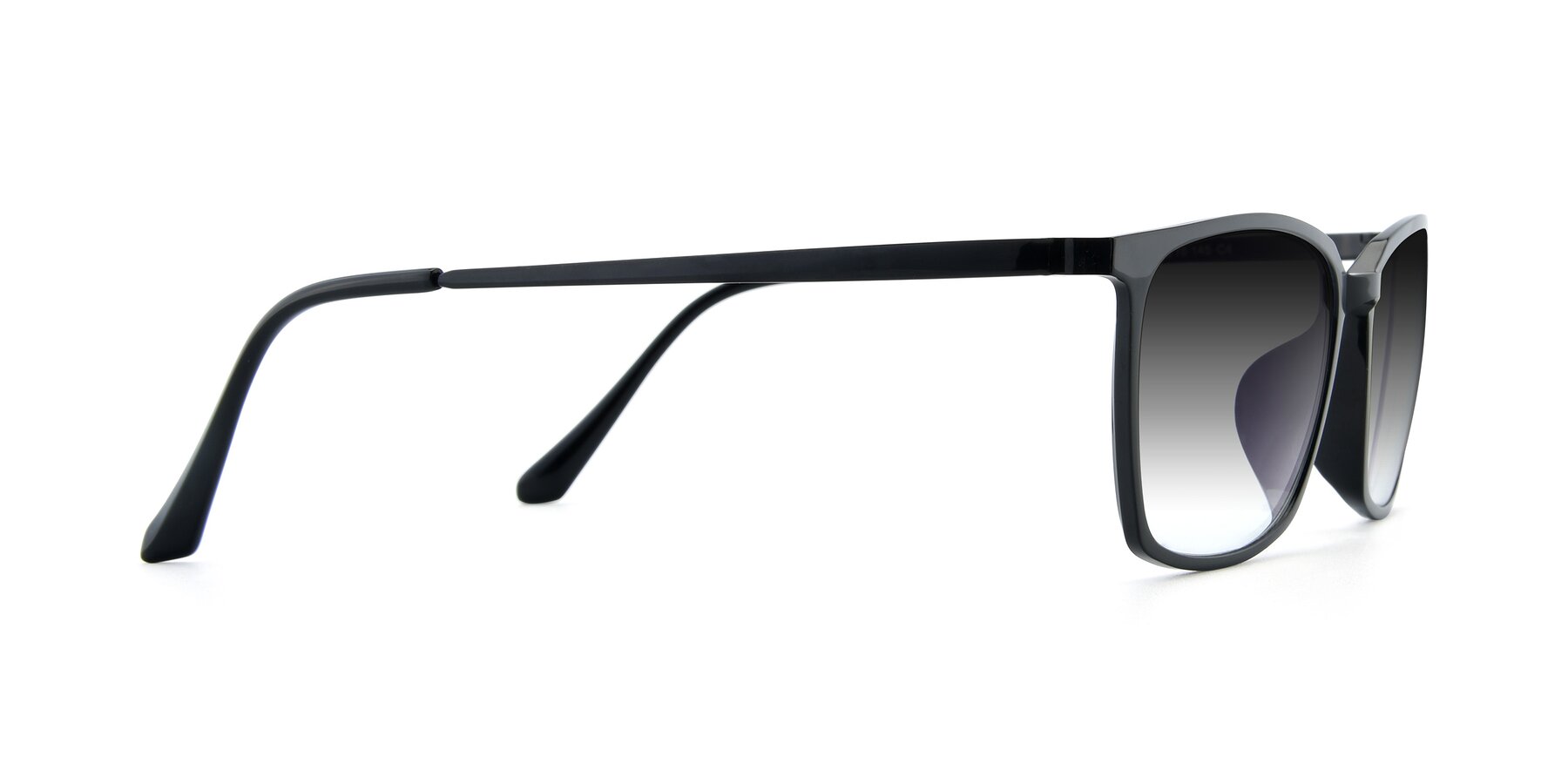 Side of XC-5009 in Black with Gray Gradient Lenses