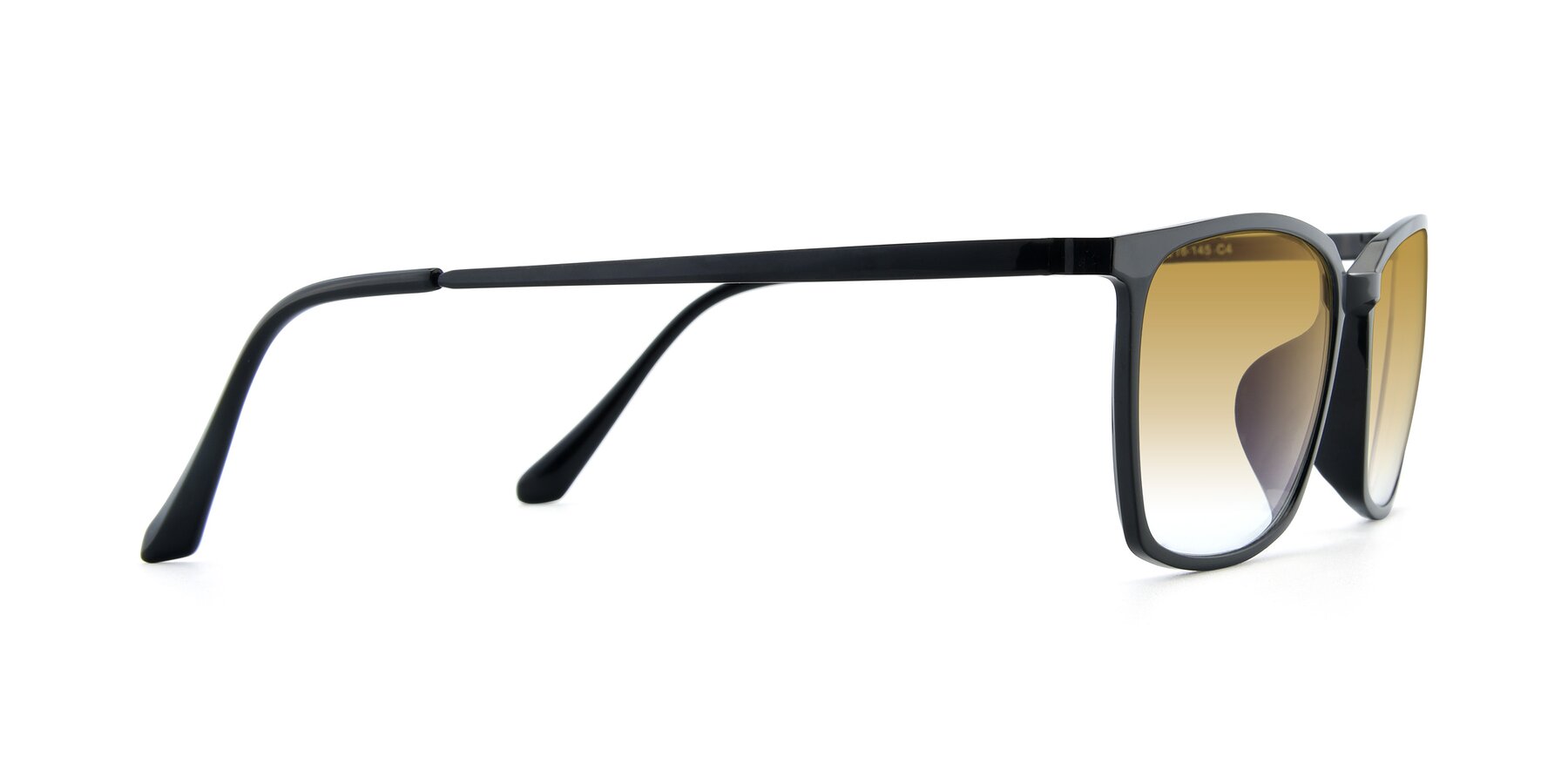 Side of XC-5009 in Black with Champagne Gradient Lenses