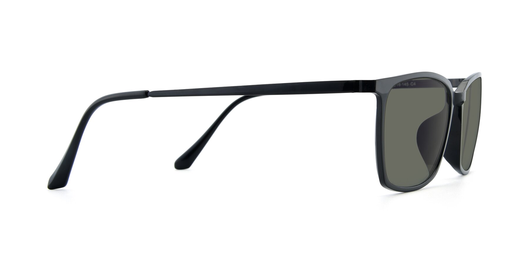 Side of XC-5009 in Black with Gray Polarized Lenses