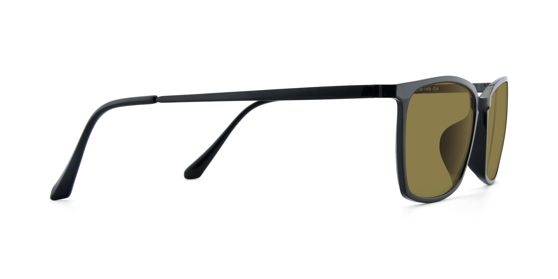 Side of XC-5009 in Black with Brown Polarized Lenses