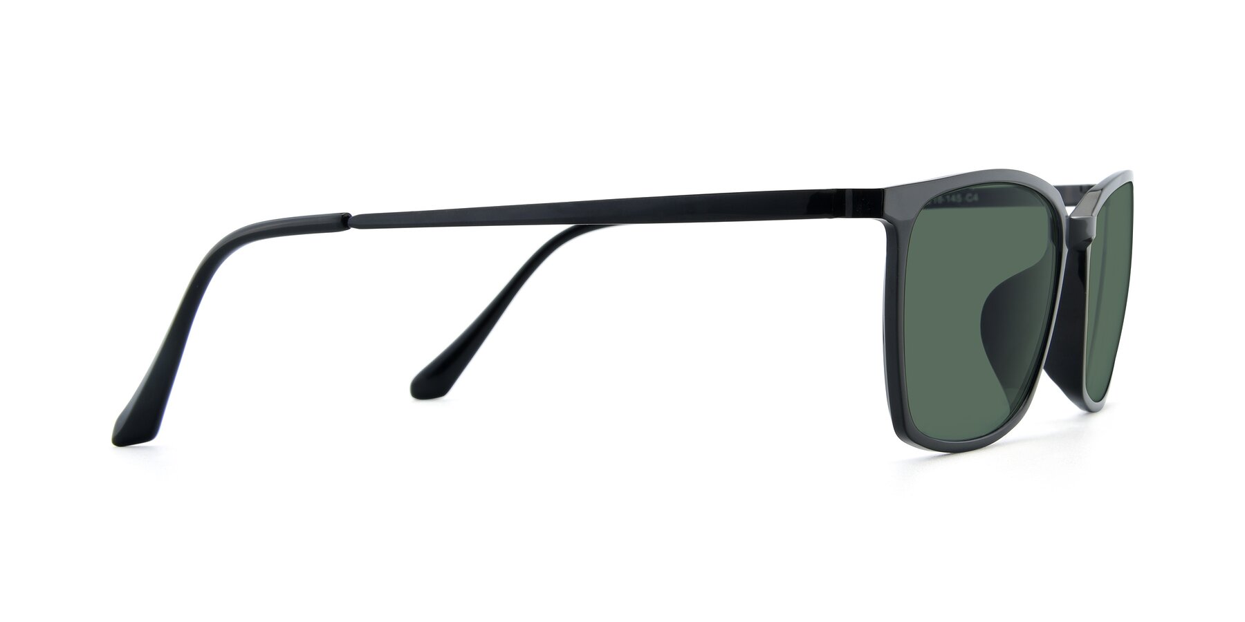 Side of XC-5009 in Black with Green Polarized Lenses