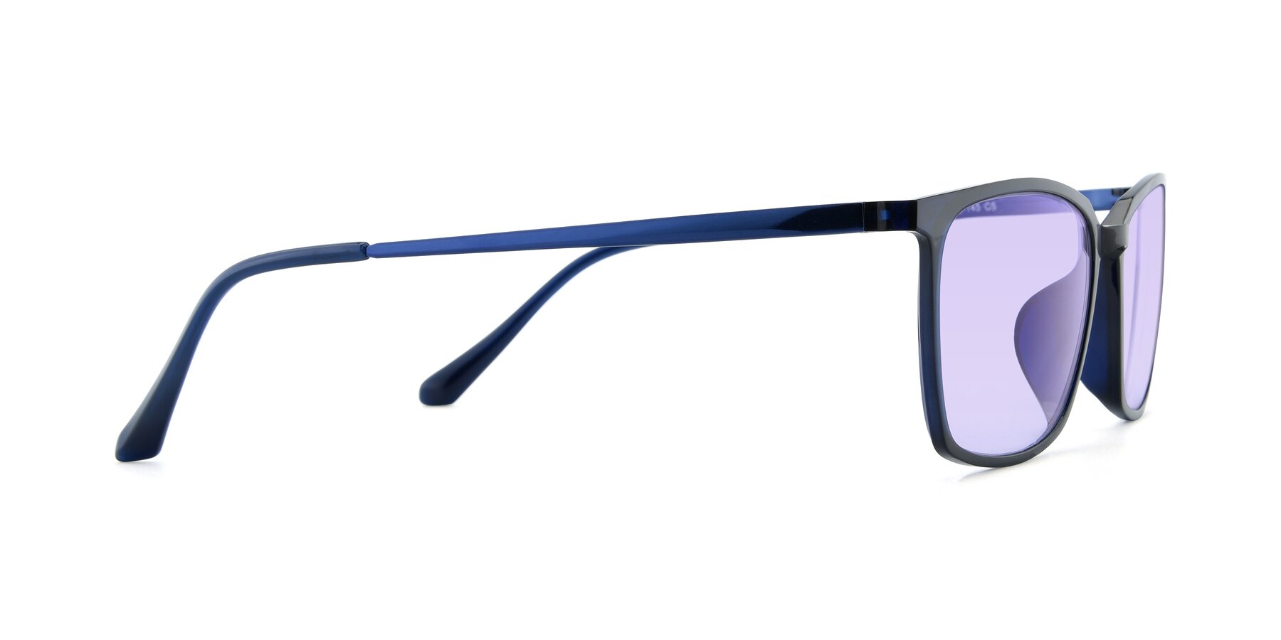 Side of XC-5009 in Blue with Light Purple Tinted Lenses