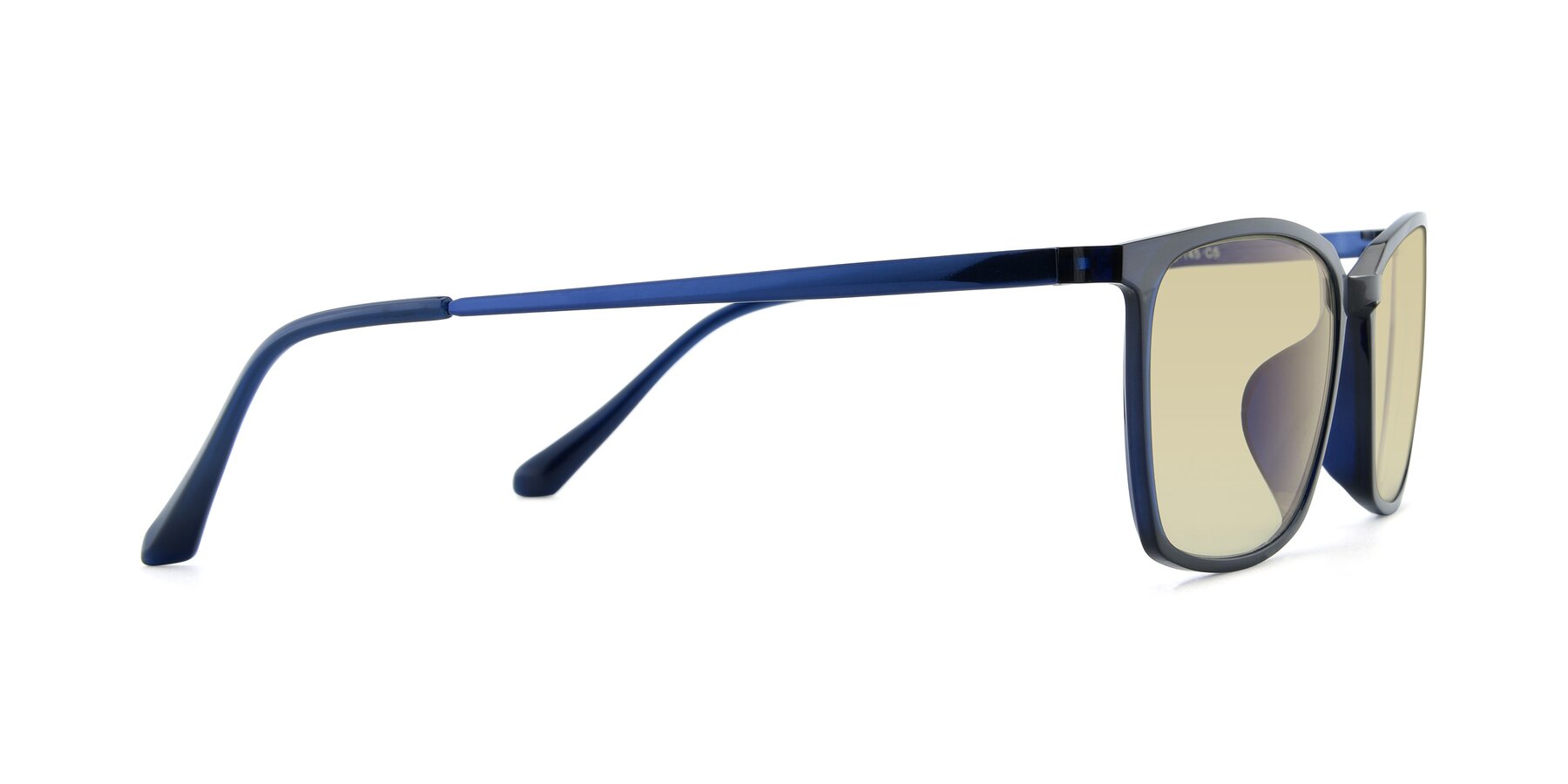 Side of XC-5009 in Blue with Light Champagne Tinted Lenses