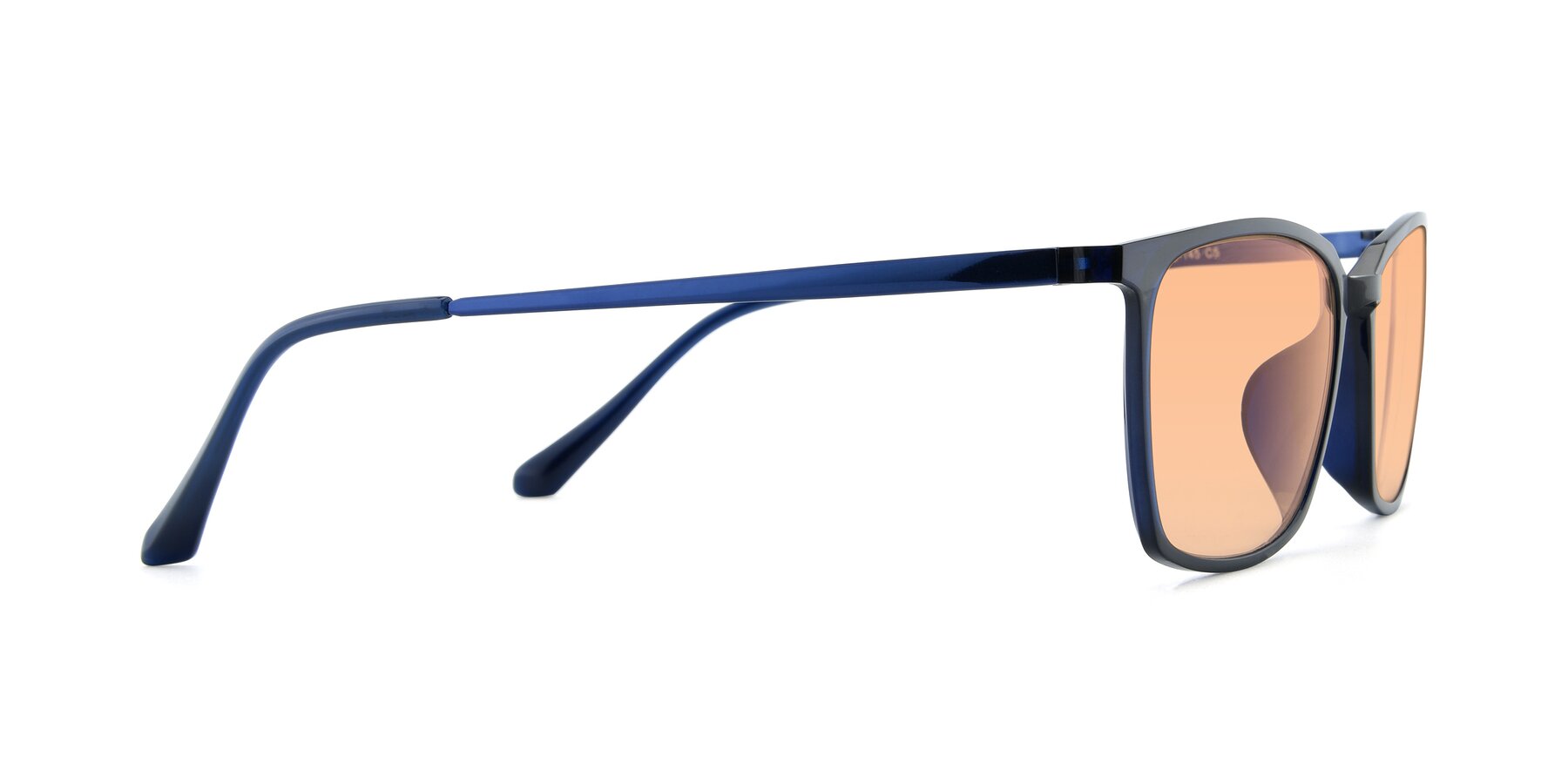 Side of XC-5009 in Blue with Light Orange Tinted Lenses