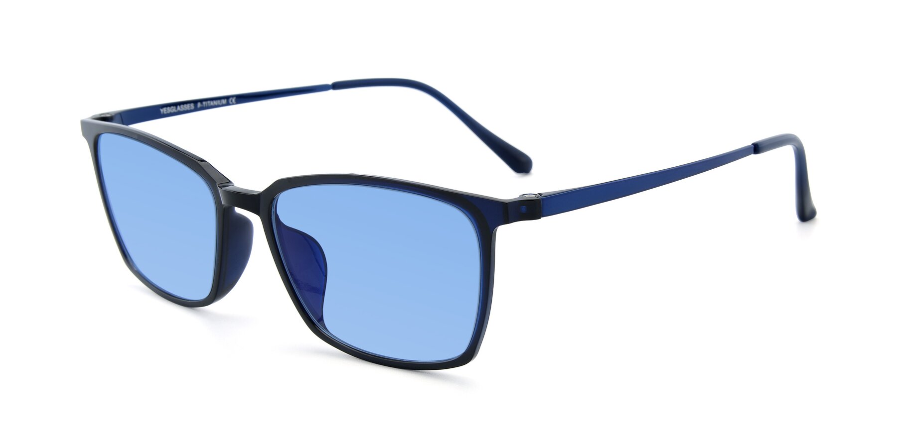 Angle of XC-5009 in Blue with Medium Blue Tinted Lenses