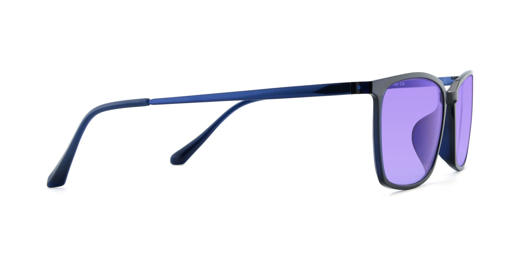 Side of XC-5009 in Blue with Medium Purple Tinted Lenses