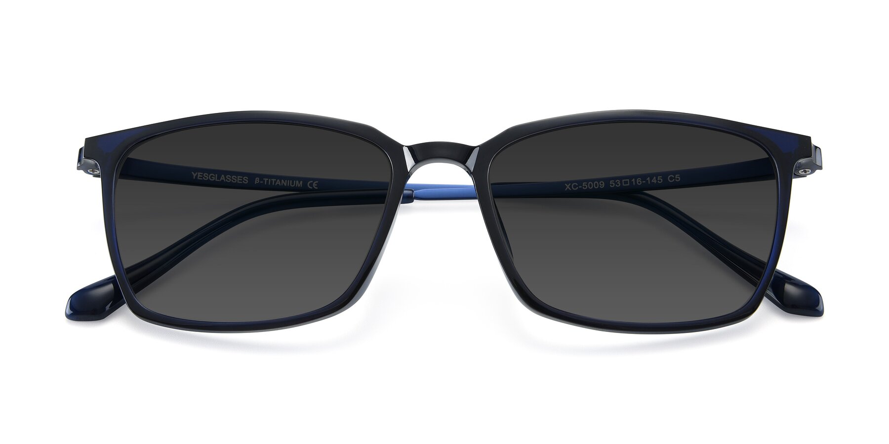 Folded Front of XC-5009 in Blue with Gray Tinted Lenses