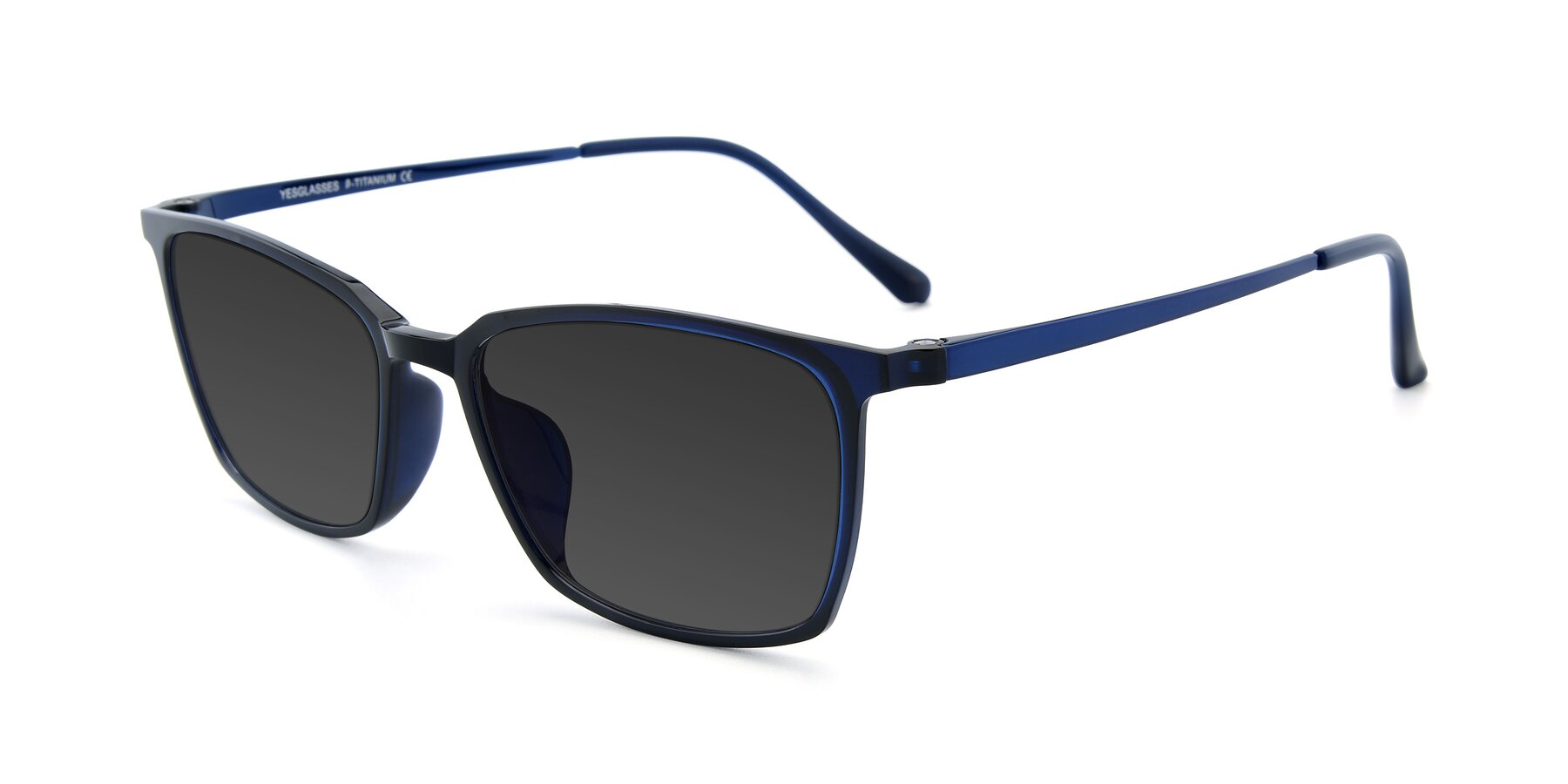 Angle of XC-5009 in Blue with Gray Tinted Lenses