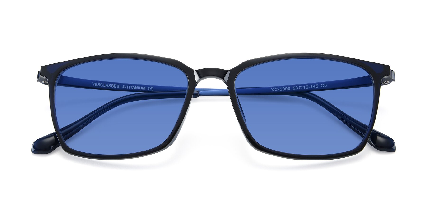 Folded Front of XC-5009 in Blue with Blue Tinted Lenses