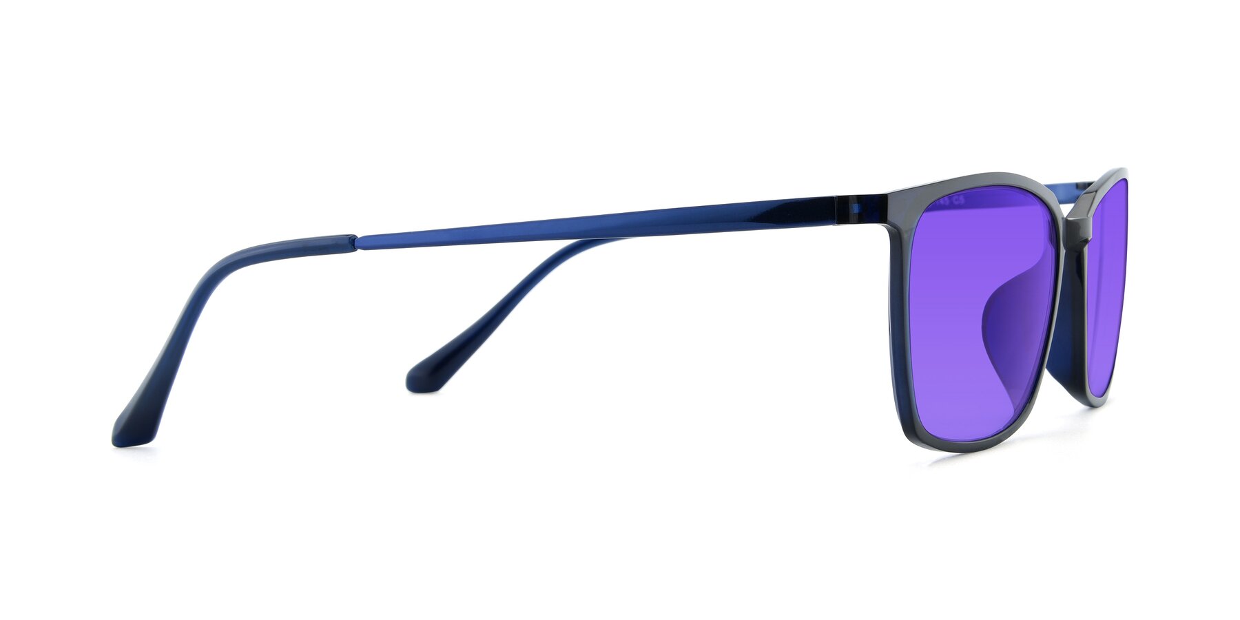 Side of XC-5009 in Blue with Purple Tinted Lenses