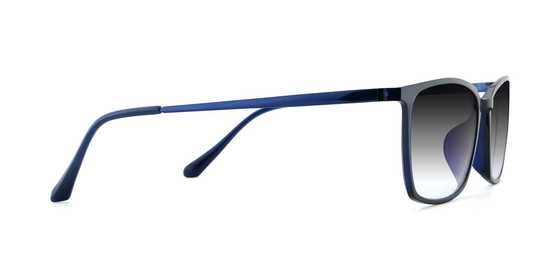 Side of XC-5009 in Blue with Gray Gradient Lenses