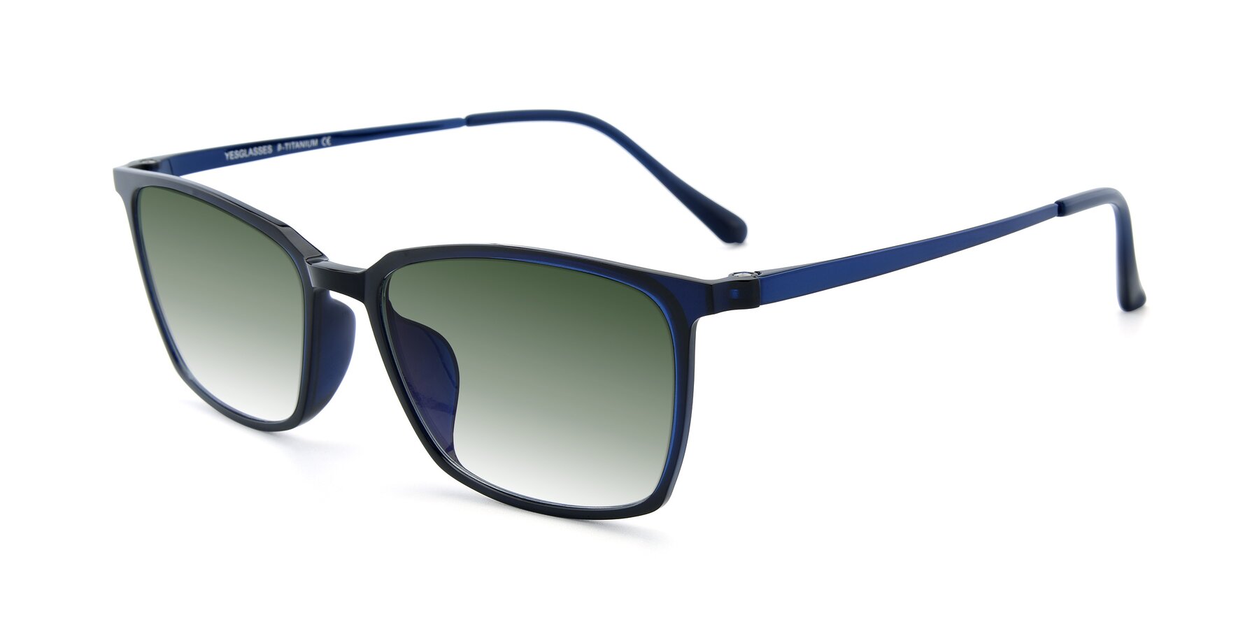 Angle of XC-5009 in Blue with Green Gradient Lenses