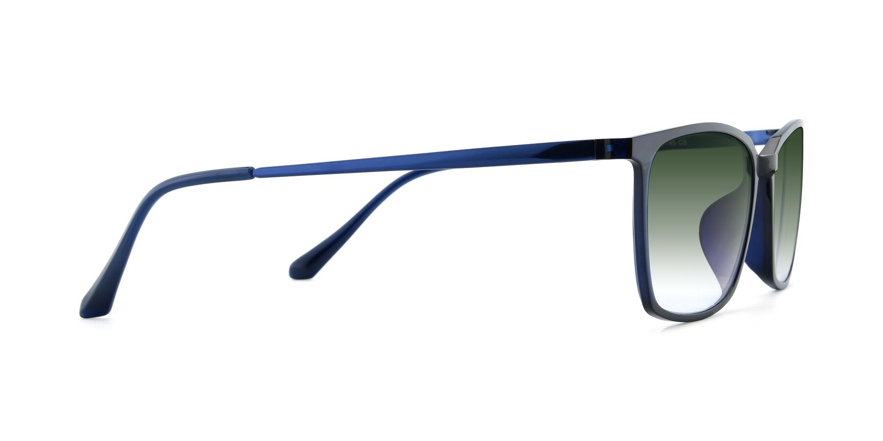 Side of XC-5009 in Blue with Green Gradient Lenses