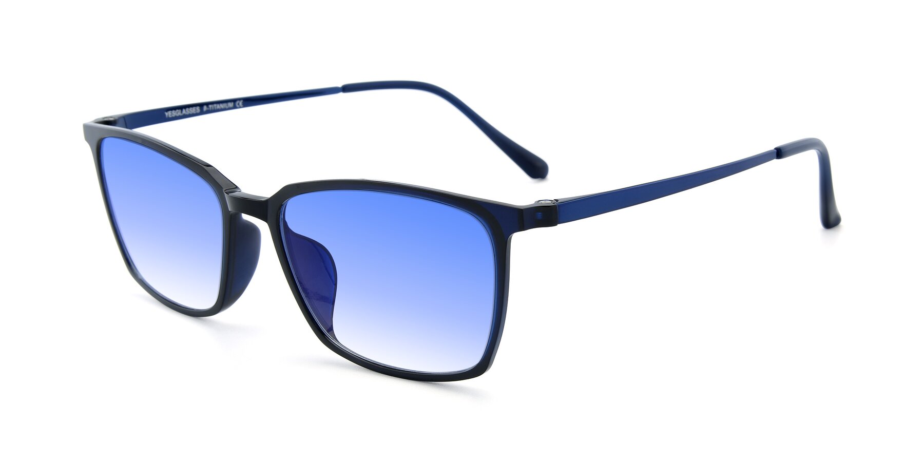 Angle of XC-5009 in Blue with Blue Gradient Lenses