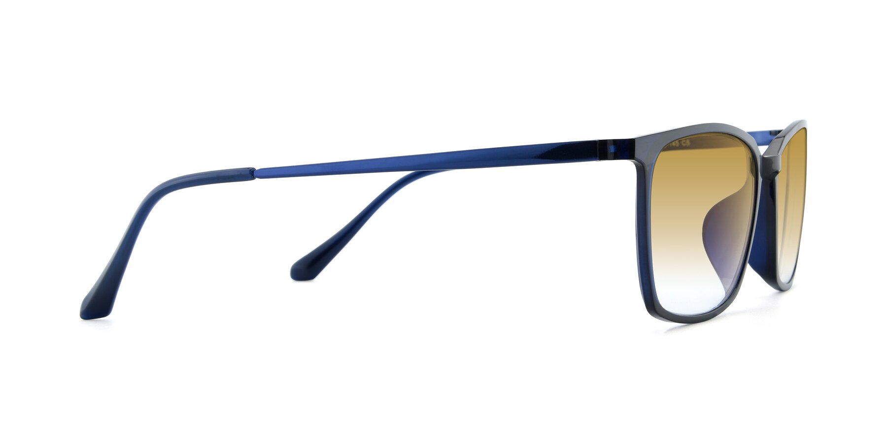 Side of XC-5009 in Blue with Champagne Gradient Lenses