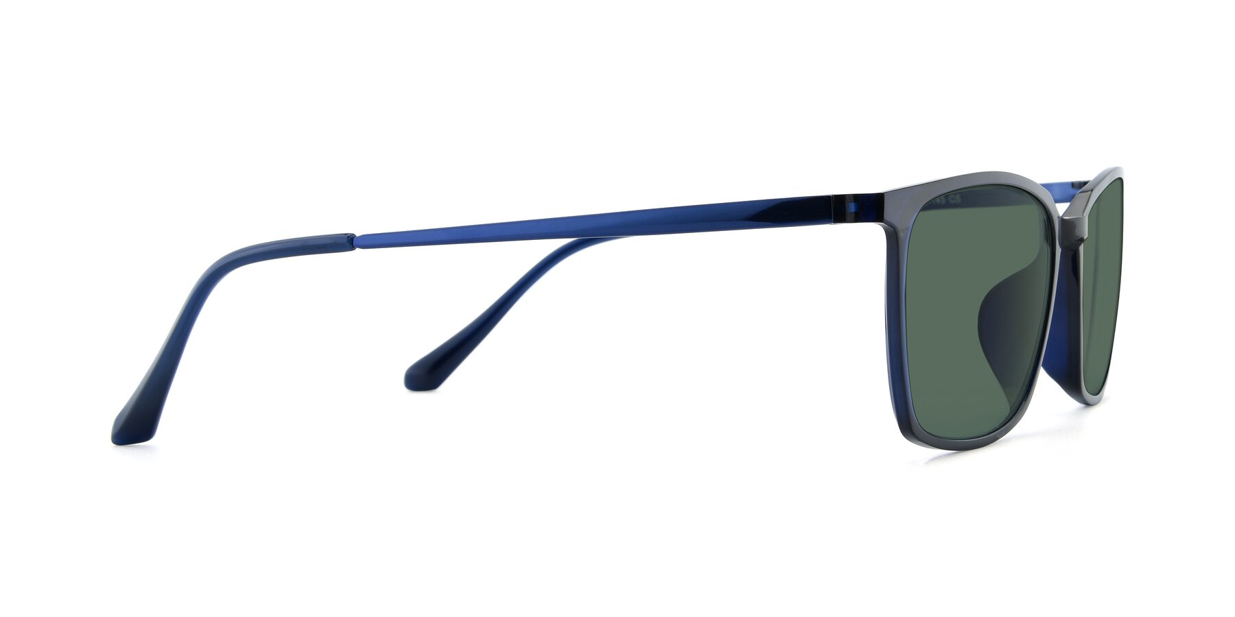 Side of XC-5009 in Blue with Green Polarized Lenses