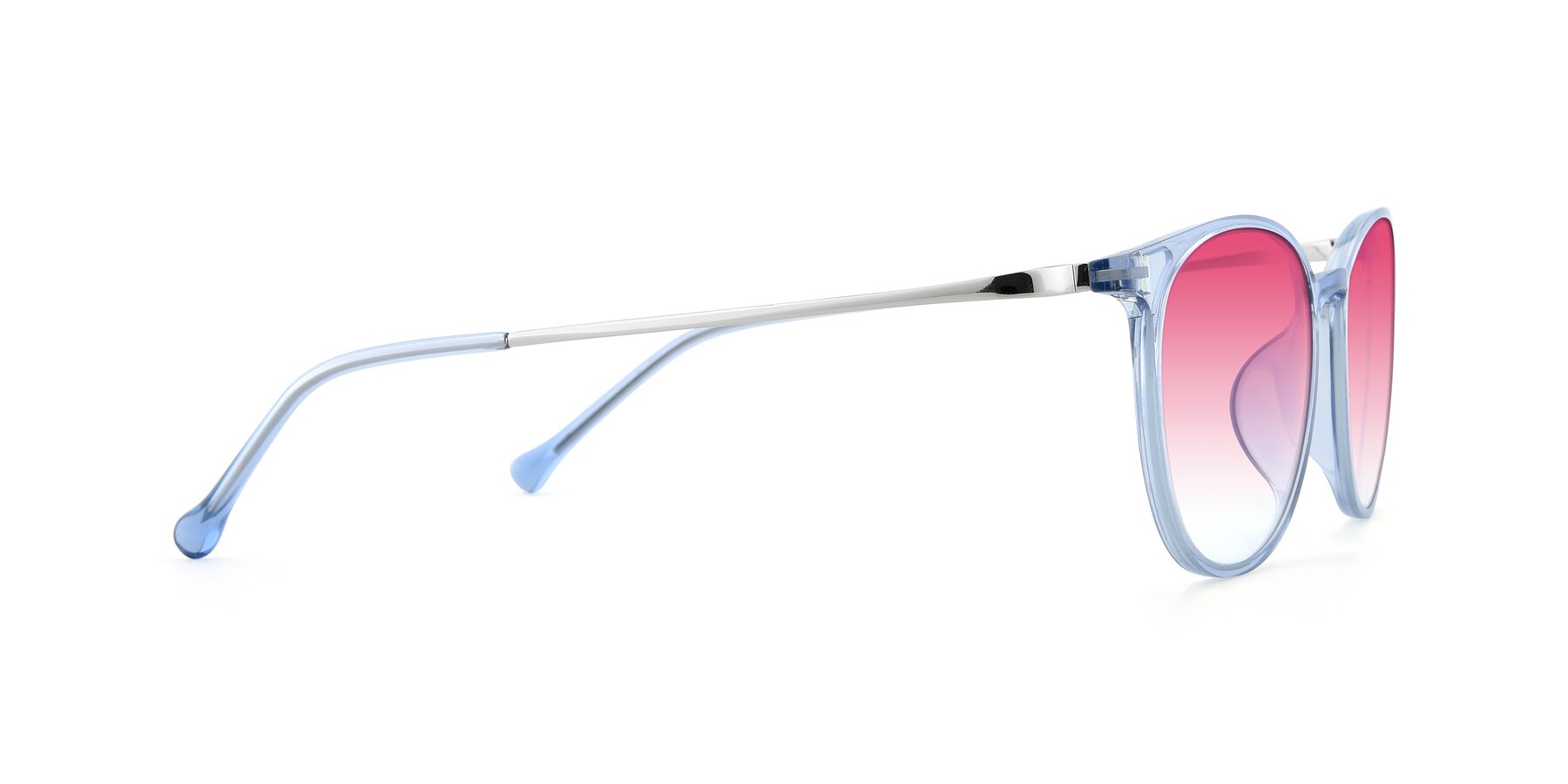 Side of XC-6006 in Blue Amber-Silver with Pink Gradient Lenses