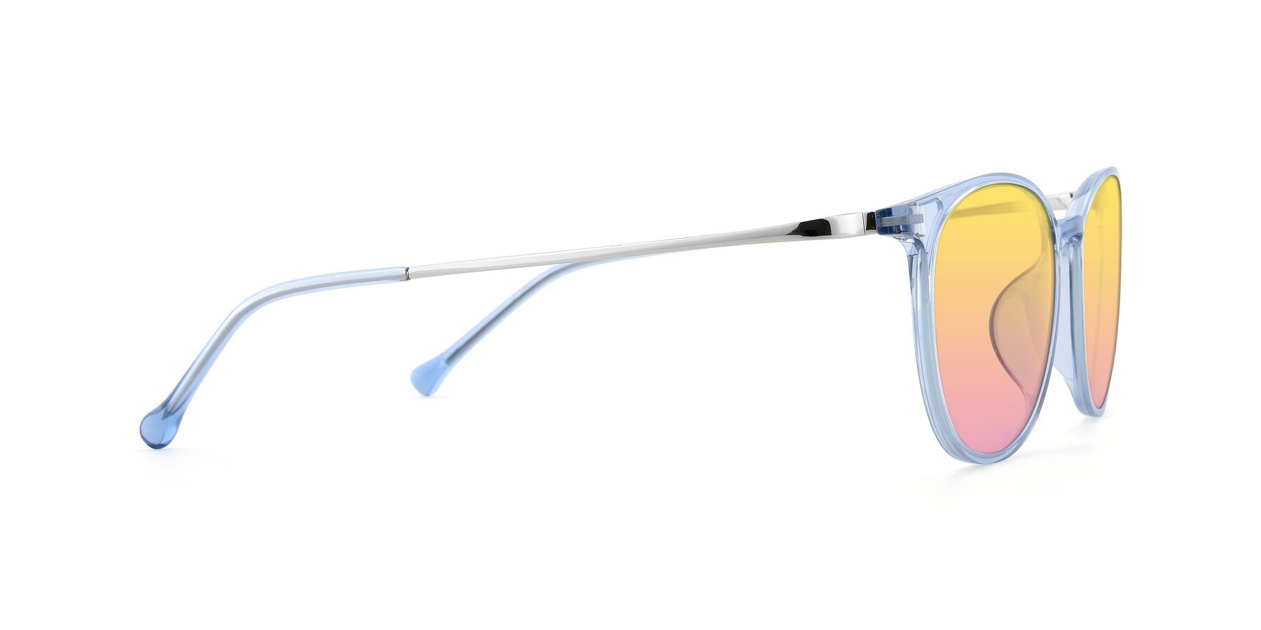 Side of XC-6006 in Blue Amber-Silver with Yellow / Pink Gradient Lenses