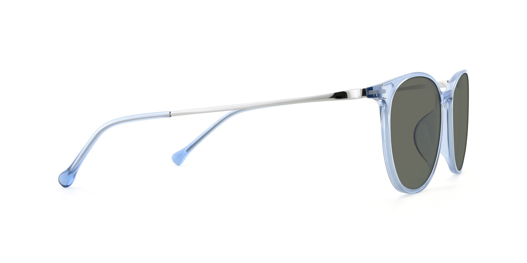 Side of XC-6006 in Blue Amber-Silver with Gray Polarized Lenses