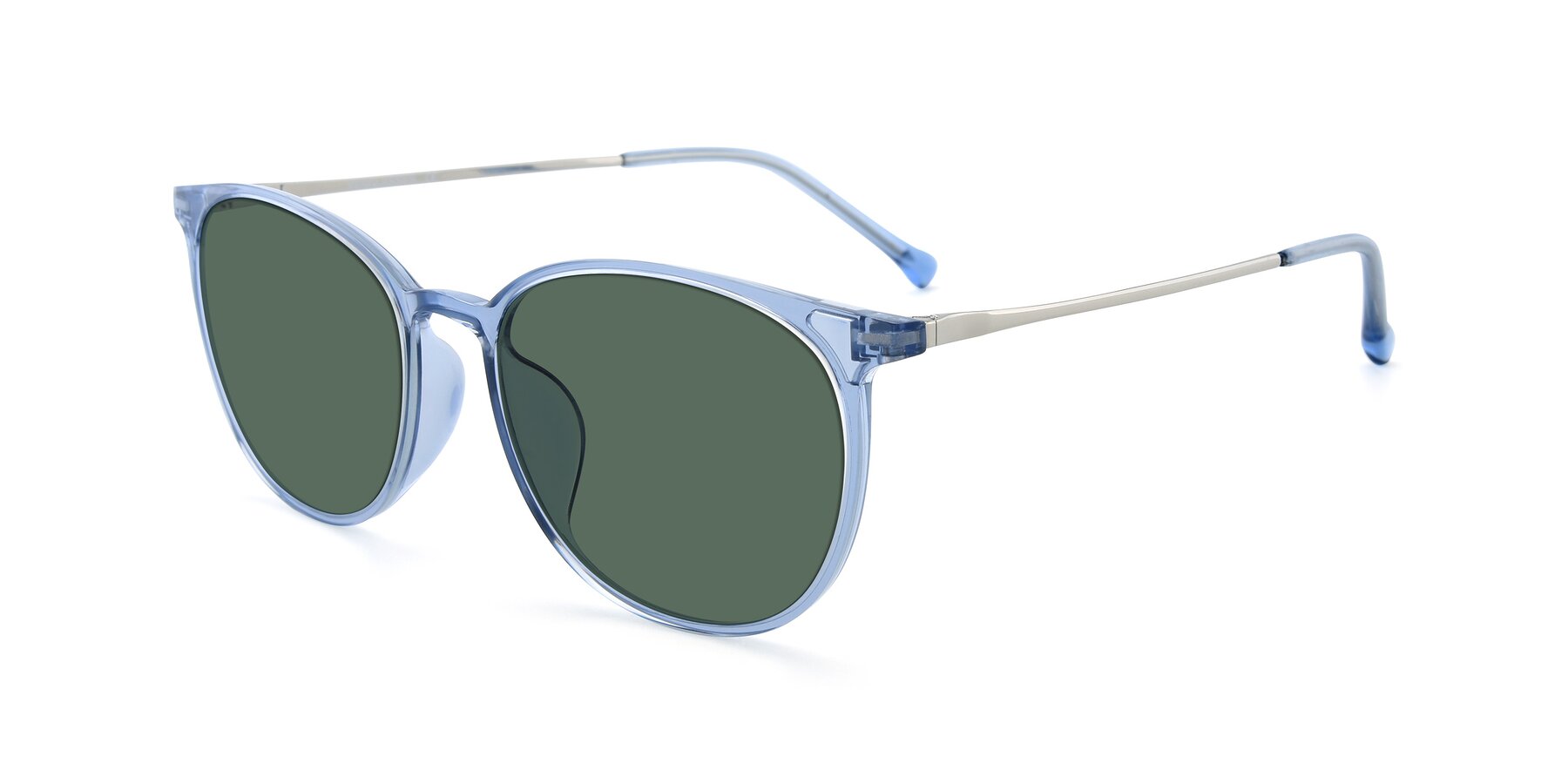 Angle of XC-6006 in Blue Amber-Silver with Green Polarized Lenses