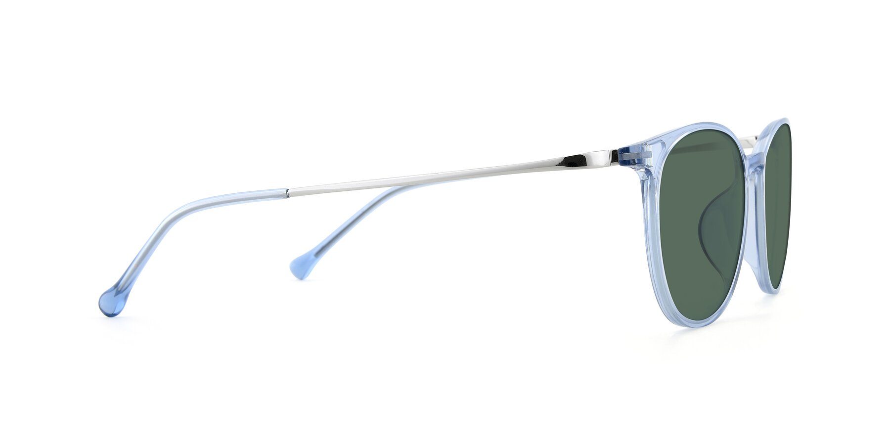 Side of XC-6006 in Blue Amber-Silver with Green Polarized Lenses