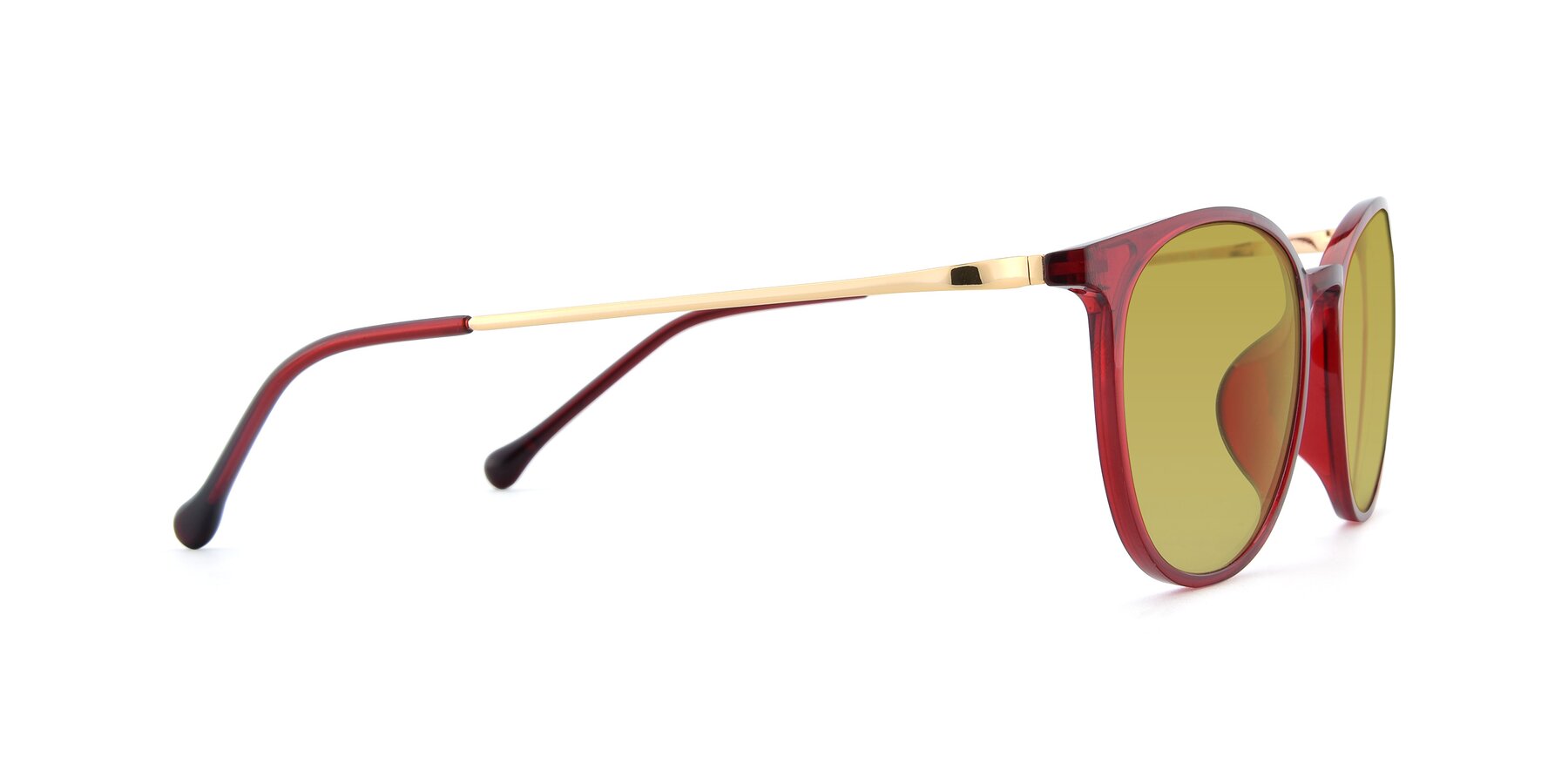 Side of XC-6006 in Wine-Gold with Champagne Tinted Lenses