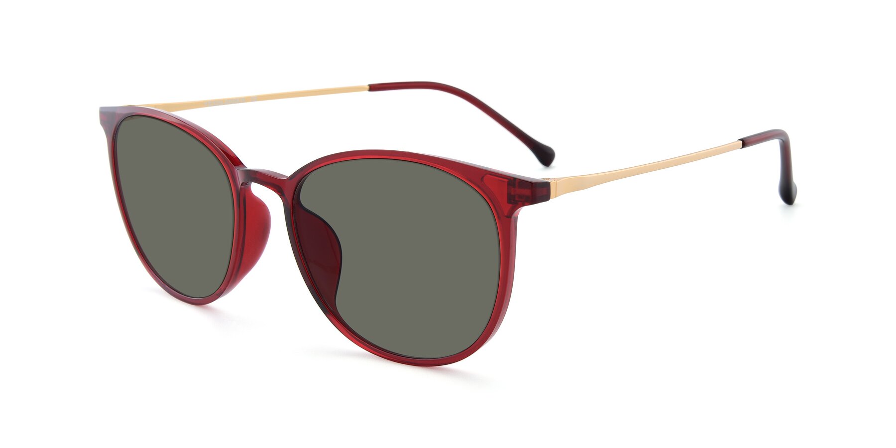 Angle of XC-6006 in Wine-Gold with Gray Polarized Lenses