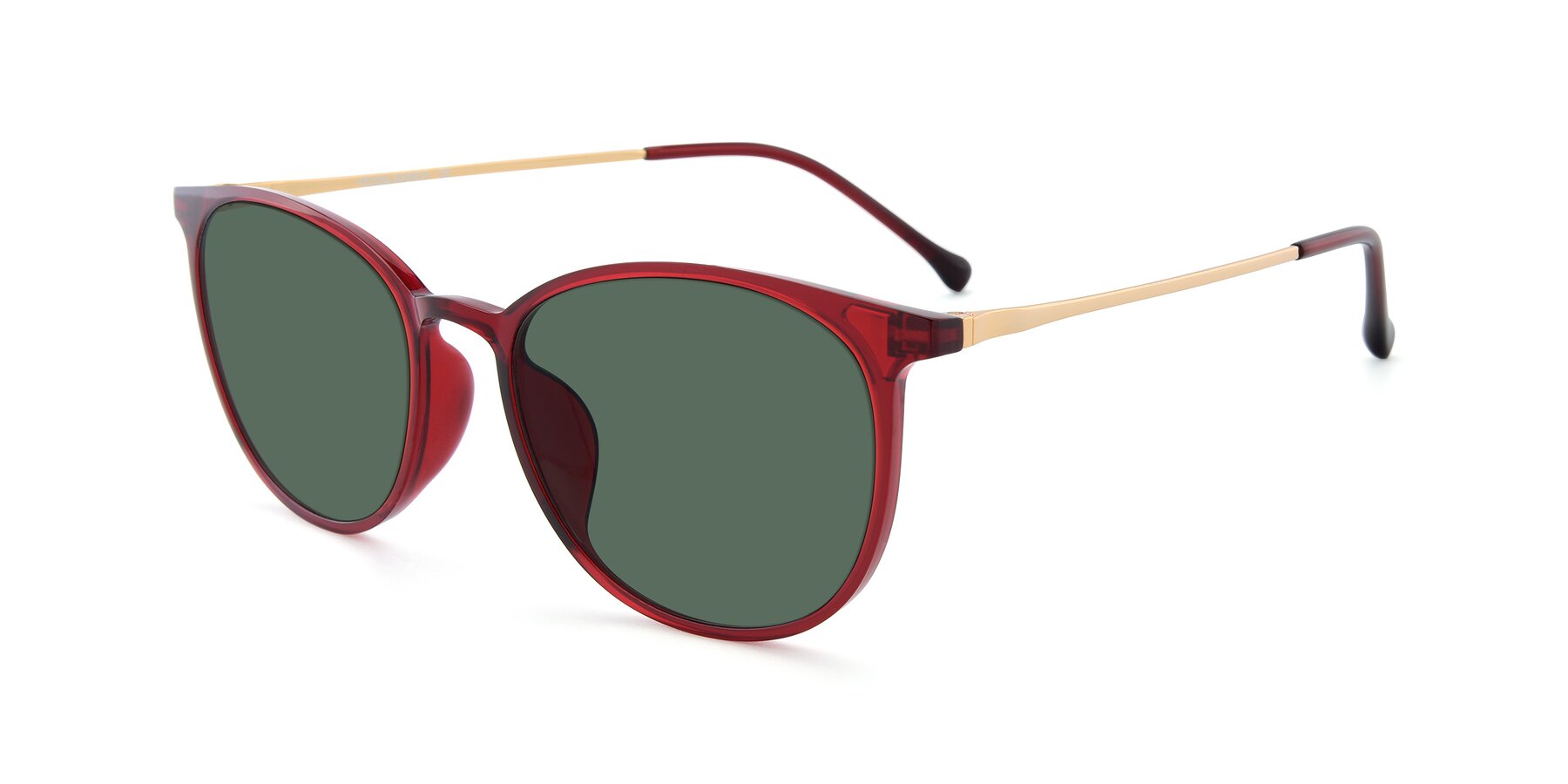 Angle of XC-6006 in Wine-Gold with Green Polarized Lenses